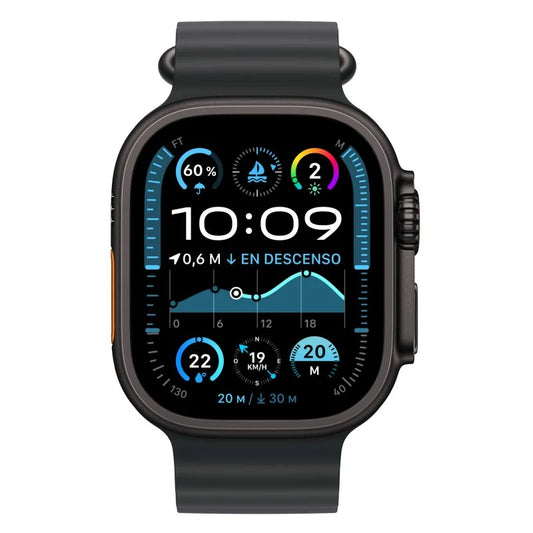 Apple Watch Ultra 2 GPS Cellular 49mm Caja Negra Titanio con Correa Ocean Band Negra - MovilMania S.L