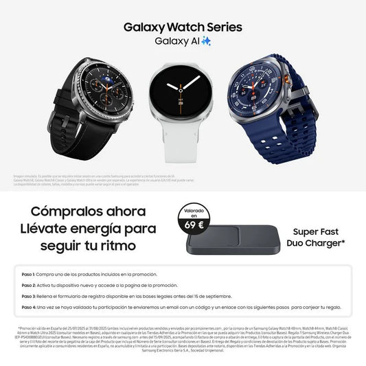 Samsung Galaxy Watch Ultra (2025) LTE Smartwatch Plateado Titanio - MovilMania S.L